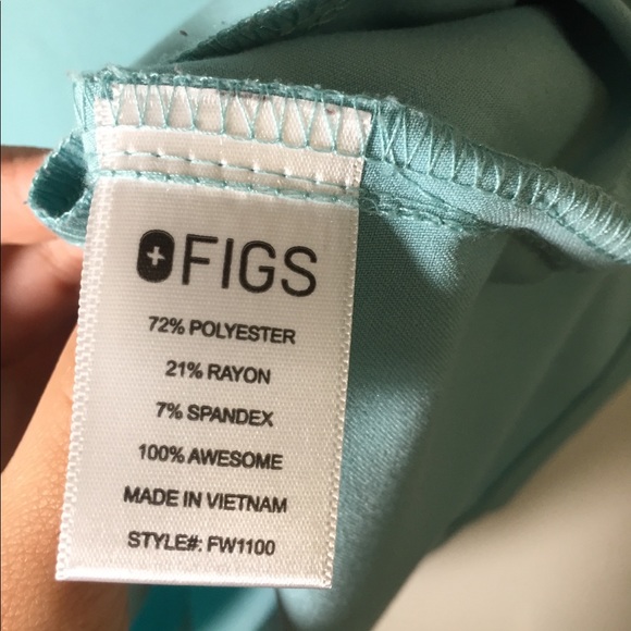 COPY - FIGS Women's Casma Sea Glass Scrub Top XXS - Picture 6 of 8